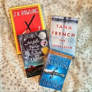Lot of Books - The Casual Vacancy, A Game of Thrones, Aristotle and Dante, etc.